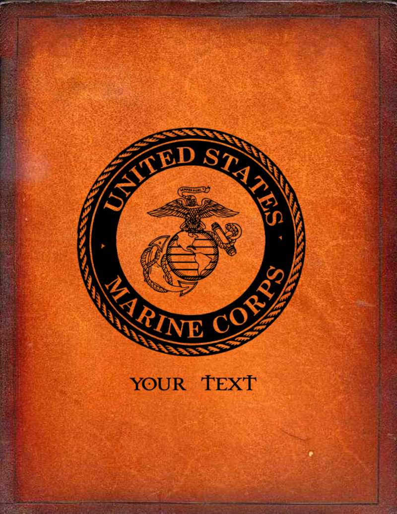 Custom Leather Personal Military Bible United States Marine Corps Custom leather personal military bible united states marine corps