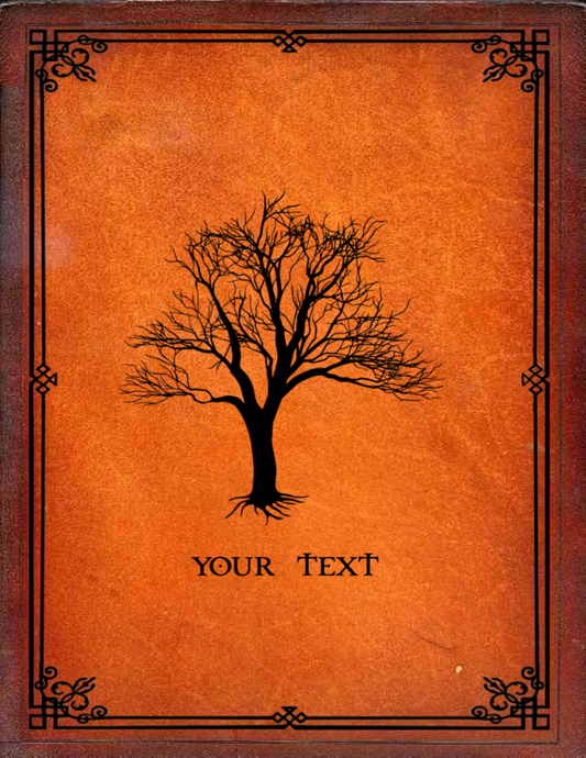 Custom Leather Personal Bible - Tree Design